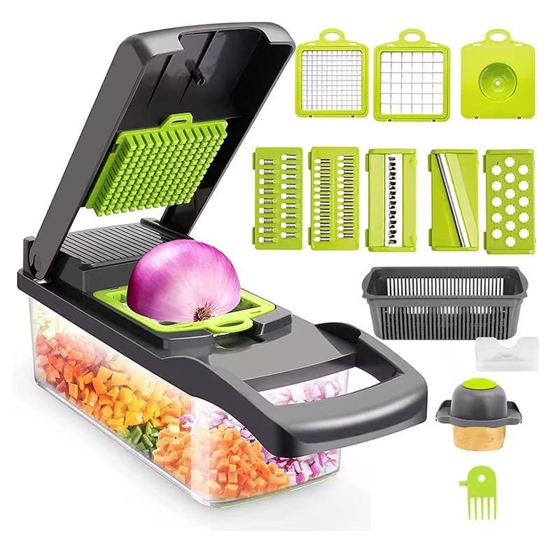 15-Piece Vegetable Cutter Set – Compact Slicer