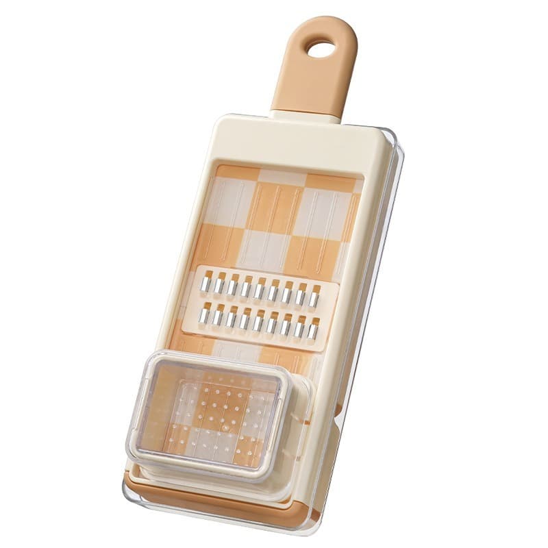 1-BeigeHandheldVegetableGrater