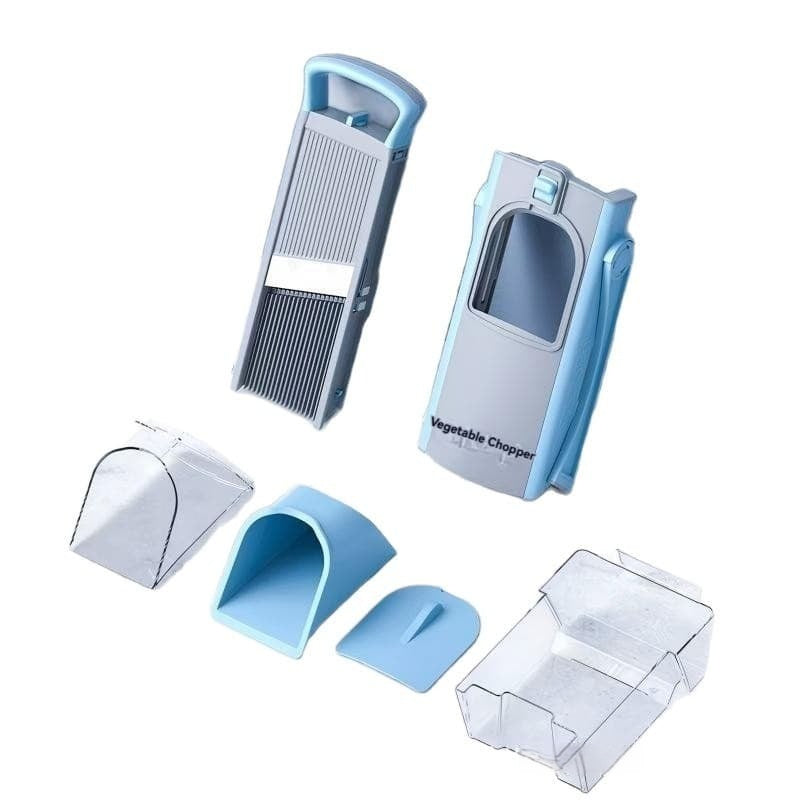 Blue Original Vegetable Cutter – 17-Blade Shred & Slice 4mm